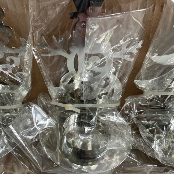 Clair De Lune Christmas Tea light Holders - Picture 2 of 5